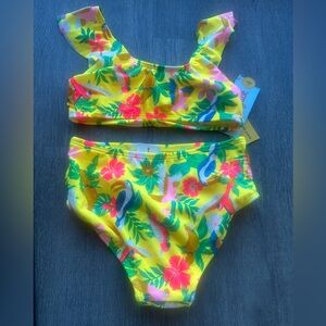 Cat & Jack Yellow Floral Bikini